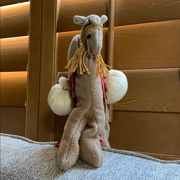 Vintage camel Nativity scene Christmas vintage fabric doll decoration used - Picture 4 of 8